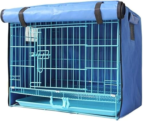 RuanHongYi Funda para Jaula de Perro, Cubierta de la Jaula del Perro, Funda Impermeable para jaulas para Perros (S,Blue) (M) von RuanHongYi