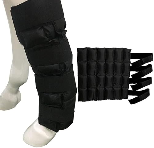 RuanHongYi Kühlender Eisstiefel für Pferde, wiederverwendbar, Kühlbein, Eisbeutel für Pferde, Schwarz RuanHongYi Kühlender Eisstiefel für Pferde, wiederverwendbar, Kühlbein, Eisbeutel für Pferde, Schwarz von RuanHongYi