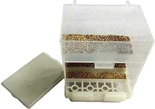 Vogelfutterstation, Vogelkäfig-Futterstation, automatischer Futterspender für Papageien, Vogelfutterbehälter, Vogelfutterstation, Anti-Spread-Box, Vogelkäfig-Zubehör von RuanHongYi