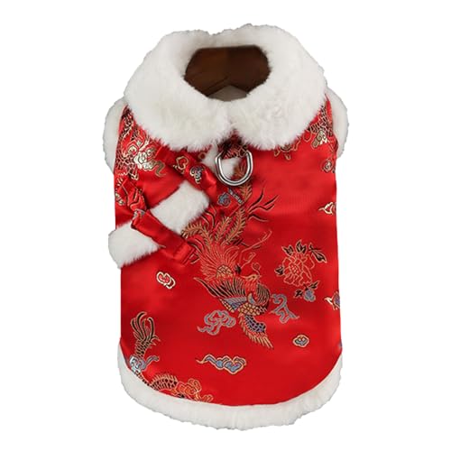 Modisches Hundekostüm für chinesisches Neujahr, Winter-Weste, Mantel für Feiertage, Feiern, Versammlungen, Partys, Neujahrsoutfit von Ruarby