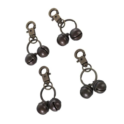 Ruarby 4 x Hundehalsband, langlebig, Messing, dekorative Glocken, Training, Haustier-Halsbänder, Anhänger, Zubehör, Antik-Finish Ruarby 4 x Hundehalsband, langlebig, Messing, dekorative Glocken, Training, Haustier-Halsbänder, Anhänger, Zubehör, Antik-Finish von Ruarby