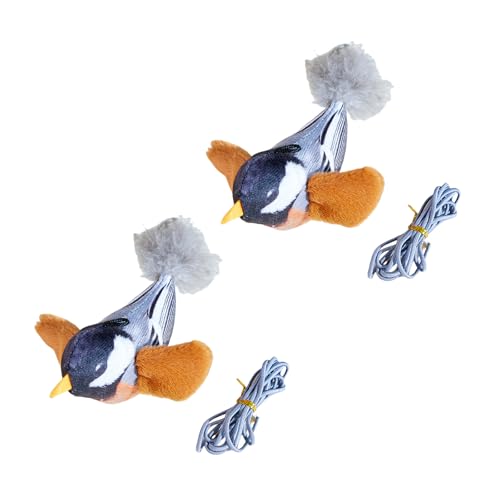 Ruarby Kätzchen-Kauspielzeug, Geräuschspielzeug, Zahnen, weiche Katzen, zwitschern, Vogel mit Geräuschen, attraktive Vogelform, Zahnen, Zwitschern für Katzen, simuliert Ruarby Kätzchen-Kauspielzeug, Geräuschspielzeug, Zahnen, weiche Katzen, zwitschern, Vogel mit Geräuschen, attraktive Vogelform, Zahnen, Zwitschern für Katzen, simuliert von Ruarby