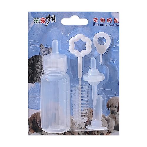 Ruarby Pet Nursing Bottle Set For Handfeeding Kitten Puppy Small Animals Accurate Calibration Line For Clear Bottle Pet Bottle von Ruarby