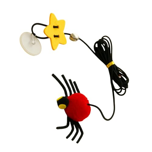Schaukelnde hängende Elastizität Seil Spielstock Glocken Spinnen Haltbarkeit Katzen Spielzeug für Indoor-Katzen Schaukelnde hängende Elastizität Seil Spielstock Glocken Spinnen Haltbarkeit Katzen Spielzeug für Indoor-Katzen von Ruarby