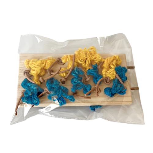 Sitzstange für kleine Vögel, mit bunten Knoten, für Papageien, stehend, stabiles Vogelkäfig-Spielzeug für Nymphensittiche, Sittiche, Drinnen Sitzstange für kleine Vögel, mit bunten Knoten, für Papageien, stehend, stabiles Vogelkäfig-Spielzeug für Nymphensittiche, Sittiche, Drinnen von Ruarby