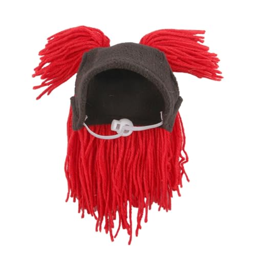 Verkleideter Pullover, Hut, Hunde, warm, für Cosplay, lustig, verstellbarer Riemen, Kopfbedeckung für Haustiere, Kätzchen, Welpen Verkleideter Pullover, Hut, Hunde, warm, für Cosplay, lustig, verstellbarer Riemen, Kopfbedeckung für Haustiere, Kätzchen, Welpen von Ruarby