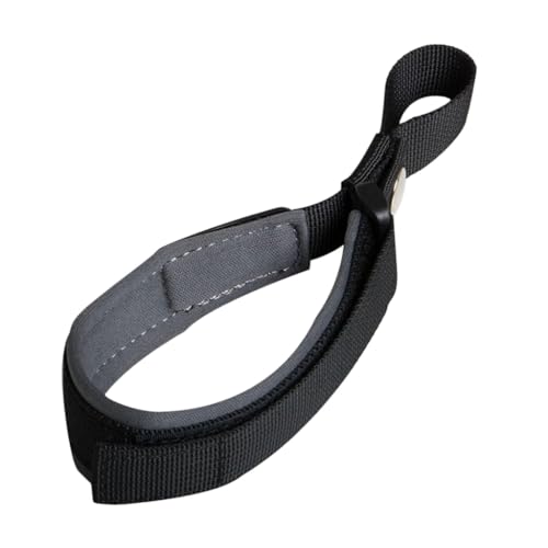 Verstellbare Hundeleine mit Handgelenkschlaufe für sicheren Halt beim Spazierengehen, schwarzes Design, gepolsterter Gurt von Ruarby
