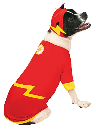 Offizielles Rubie's DC Comic Flash Hundekostüm, Super Hero Geschenk, Größe X-Large. von Rubie's