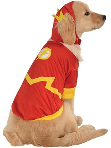 Offizielles Rubie's DC Comic Flash Hundekostüm, Super Hero Geschenk, Größe X-Large. von Rubie's
