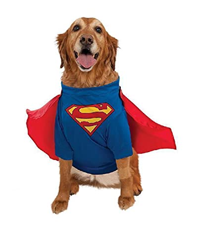 Rubie's Klassisches Superman-Kostüm für Haustiere mit Armen von Rubies