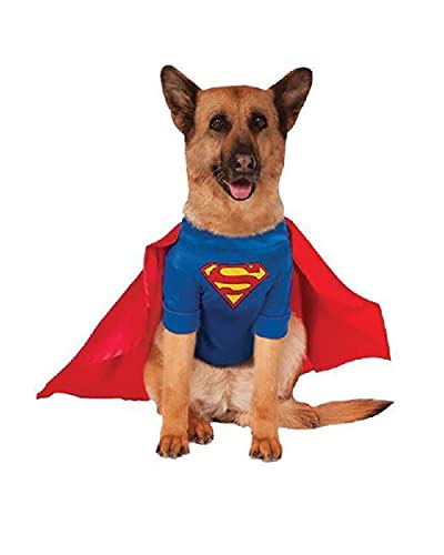 Offizielles Rubie's DC Comic Superman Kostüm für Hunde, Superhelden-Geschenk, große Hundegröße XXL Mehrfarbig von Rubie's