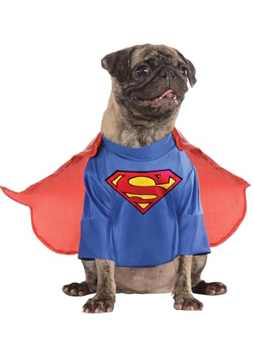 Offizielles Rubie's DC Comic Superman Kostüm für Hunde, Superhelden-Geschenk, große Hundegröße XXL Mehrfarbig von Rubie's