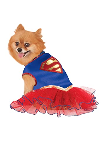 Rubie's Offizielles DC Comics Supergirl-Kostüm für Hunde mit Tutu, Größe XS (Hals bis Schwanz 7 Zoll, Brust 12 Zoll) Halloween Rubie's Offizielles DC Comics Supergirl-Kostüm für Hunde mit Tutu, Größe XS (Hals bis Schwanz 7 Zoll, Brust 12 Zoll) Halloween von Rubie's