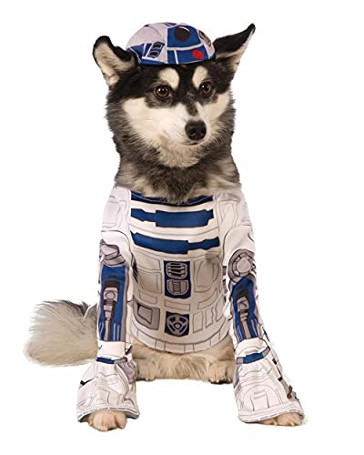 Rubie's 888249S Star Wars R2-D2 Hundekostüm, Weiß, Klein (Hals bis Schwanz 11“, Brust 17“) von Rubie's