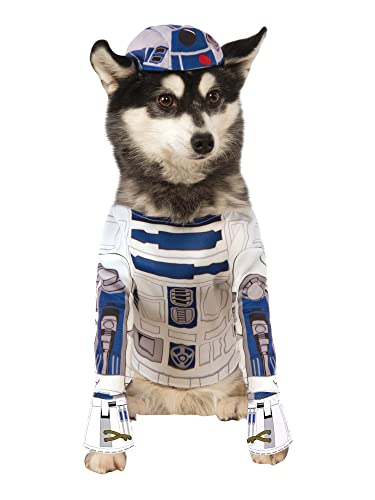 Rubie's 888249S Star Wars R2-D2 Hundekostüm, Weiß, Klein (Hals bis Schwanz 11“, Brust 17“) von Rubie's