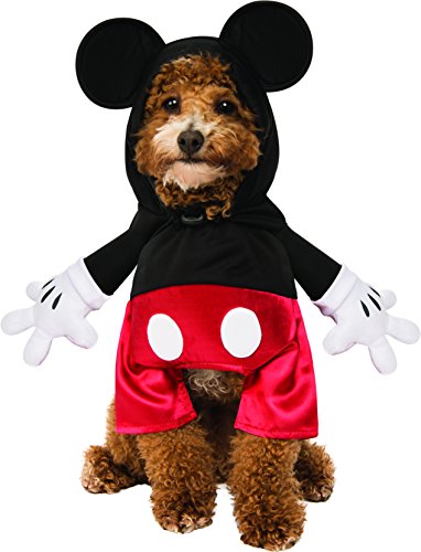 Rubie's Disney-Kostüm für Erwachsene, Unisex, Mickey & Friends, Haustierkostüm, Mickey Mouse Partywaren, Mehrfarbig, M Halsumfang 14,5, Umfang 20, Rücken 15 US von Rubie's