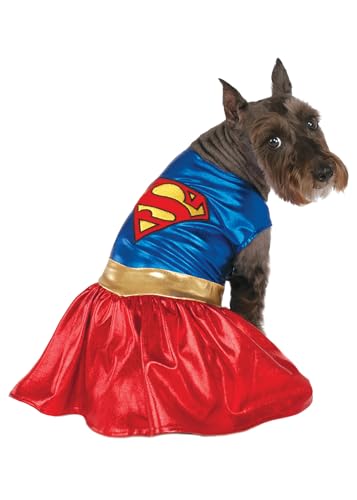 Rubies Costume DC Heroes and Villains Collection Haustierkostüm, Supergirl, Rot/Ausflug, einfarbig (Getaway Solids), X-Large von Rubie's