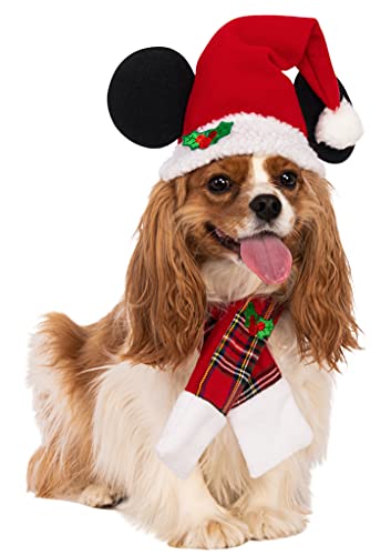 Rubie's Disney Pet Mickey & Friends Mickey Mouse Weihnachts-Zubehör-Set, Größe S bis M von Rubie's