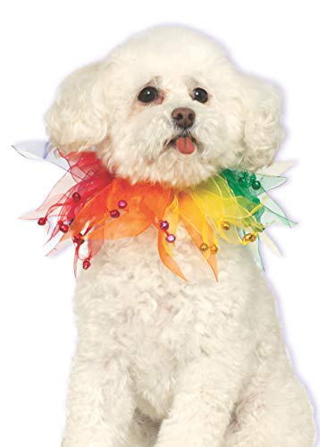 Rubie's Fancy Hundehalsband, Regenbogenfarben Medium/Large Regenbogenfarben von Rubie's