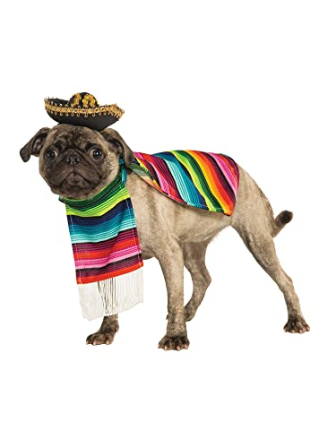 Rubie's Official Kostüm für Hunde, mexikanischer Sarape, Haustier, Größe L von Rubie's
