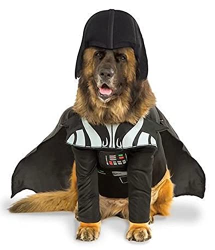 Rubie‘s Offizielles Star Wars Darth Vader Hundekostüm, für große Hunde: XXL, Hals bis Schwanz 36“, Brust 32“ von Rubie's