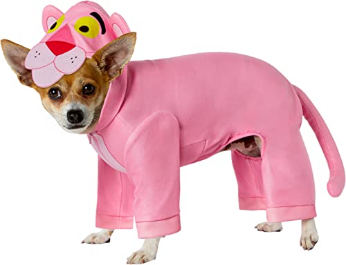 Rubie's Pink Panther Haustierkostüm mit angenähter Kapuze, Größe L von Rubie's