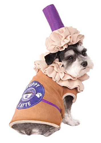 Rubie's Puppy Eiskaffee Latte Haustierkostüm, Größe L von Rubie's