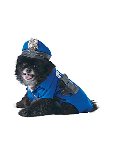 Rubie's Official 885945X Polizeikostüm für Hunde, Haustier, Blau Größe XL von Rubie's