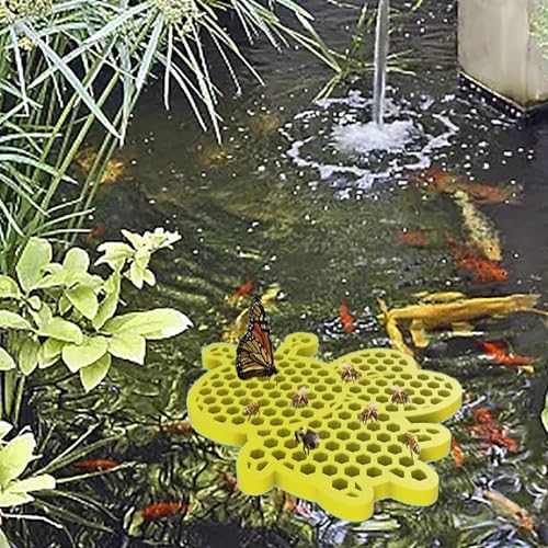 2pc Schwimmenden Inseln für Bienen, Bienen Wasser Feeder,Tränke, Wasserstelle Bienenschwimmende Insel, Schmetterlings Bienenfutter, Bienenbad, Gartendekoration,Schwimmende Bestäuberinsel (A) von Rubu22a