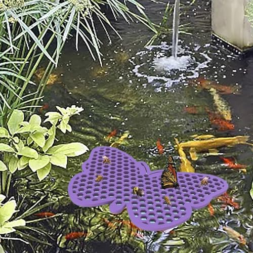 2pc Schwimmenden Inseln für Bienen, Bienen Wasser Feeder,Tränke, Wasserstelle Bienenschwimmende Insel, Schmetterlings Bienenfutter, Bienenbad, Gartendekoration,Schwimmende Bestäuberinsel (B) von Rubu22a