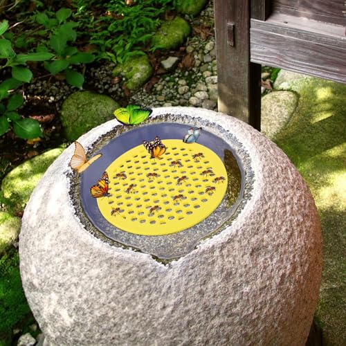 2pc Schwimmenden Inseln für Bienen, Bienen Wasser Feeder,Tränke, Wasserstelle Bienenschwimmende Insel, Schmetterlings Bienenfutter, Bienenbad, Gartendekoration,Schwimmende Bestäuberinsel (C) von Rubu22a