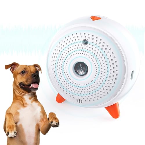 Rubu22a Anti-Bell-Gerät für Hunde, Ultraschall Gerät Hund Stoppt Hundebellen 10 m Reichweite, Wiederaufladbar LED-Anzeige für Kleine Welpen Mittelgroße Große Hunde (Weiß) von Rubu22a
