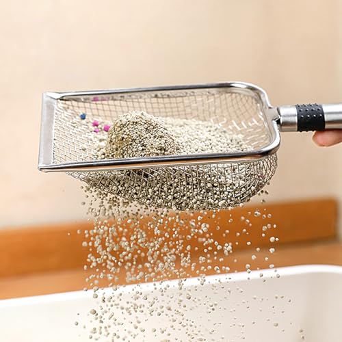 Rubu22a Gartenerdesieb - 12,7 cm breit, Gartensieb mit Griff (Maschenweite 2/2,8/3,8/5 mm) - Tragbares Gartensieb zum Sortieren von Sand, Erde, Schmutz und Kompost (3.8mm) von Rubu22a