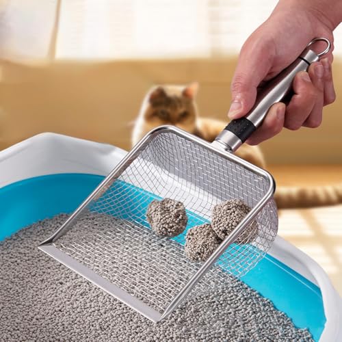 Rubu22a Gartenerdesieb - 12,7 cm breit, Gartensieb mit Griff (Maschenweite 2/2,8/3,8/5 mm) - Tragbares Gartensieb zum Sortieren von Sand, Erde, Schmutz und Kompost (4.3mm) von Rubu22a