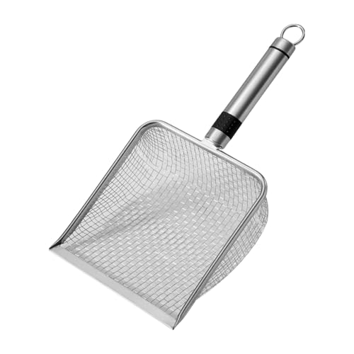 Rubu22a Gartenerdesieb - 12,7 cm breit, Gartensieb mit Griff (Maschenweite 2/2,8/3,8/5 mm) - Tragbares Gartensieb zum Sortieren von Sand, Erde, Schmutz und Kompost (5mm) von Rubu22a