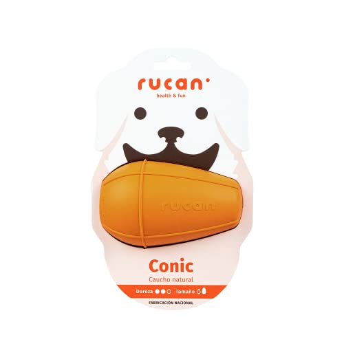 RUCAN - Conic | Befüllbares und Einfrierbares Spielzeug für Hunde aus Naturkautschuk | Mentale Stimulation | Reduziert Angst | Ideal für Unterhaltung und Hundegesundheit (mittlere Härte, große Größe). von RUCAN