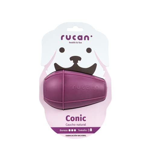 RUCAN - Conic | Befüllbares und Einfrierbares Spielzeug für Hunde aus Naturkautschuk | Mentale Stimulation | Reduziert Angst | Ideal für Unterhaltung und Hundegesundheit (hohe Härte, große Größe) von RUCAN