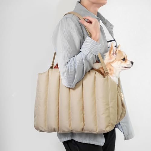 Hundetasche, Katzentragetasche, weiche Hundetragetasche für mittelgroße Hunde, Welpentragetasche für kleine Hunde, stützendes Kissen, Hundetasche für kleine Hunde, Tragetasche für Reisen, Einkaufen, O Hundetasche, Katzentragetasche, weiche Hundetragetasche für mittelgroße Hunde, Welpentragetasche für kleine Hunde, stützendes Kissen, Hundetasche für kleine Hunde, Tragetasche für Reisen, Einkaufen, O von Rucener
