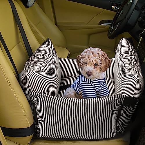 Rucener Hunde Autositz Hundebox Auto Hunde Autositz 52 x 52 x 40 cm Für Hunde Praktischer Hundesitz Für Kleine Hunde Auf Der Rückbank Brawn von Rucener