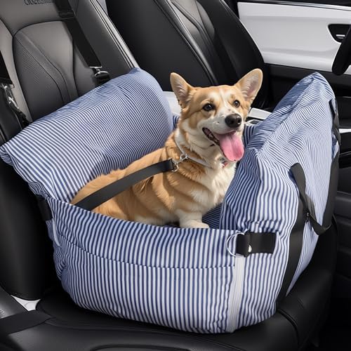 Rucener Hunde Autositz Hundebox 76 x 52 x 40 cm, Mittlere Hunde, Navy blau von Rucener