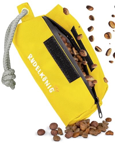 Rudelkönig Futterbeutel Hund - Apportierbeutel für Hundetraining - Robuster Futterdummy für Leckerlies - Futterbeutel Hundetraining von Rudelkönig