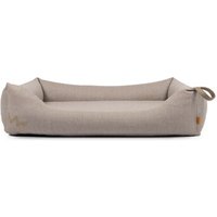 Rudelkönig Hundbett Koye orthopädisch - mit Memory Foam, robust & waschbar beige/ grau S von Rudelkönig