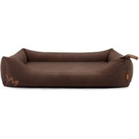 Rudelkönig Hundbett Koye orthopädisch - mit Memory Foam, robust & waschbar braun L von Rudelkönig