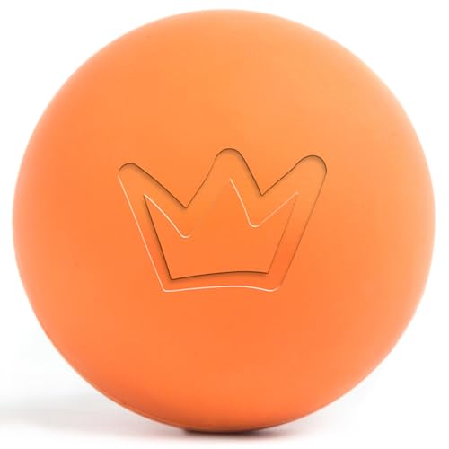 Rudelkönig Hunde Ball aus Naturkautschuk - Oranger Ball mit 6,5cm Ø - Nahezu unzerstörbarer Gummiball für Hunde von Rudelkönig