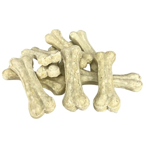 Hunde Snack in Kauknochen Form mit Gemüse: Kausnack mit proteinreicher Rinderhaut und stärkereichem Reis - Hunde Leckerli naturbelassen ohne Zusätze, Getreidefrei - Natürliche Belohnung - 10x 35g Hunde Snack in Kauknochen Form mit Gemüse: Kausnack mit proteinreicher Rinderhaut und stärkereichem Reis - Hunde Leckerli naturbelassen ohne Zusätze, Getreidefrei - Natürliche Belohnung - 10x 35g von Rudeltier