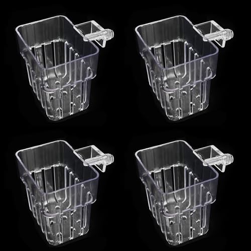 Aquarium-Pflanzenhalter, transparent, Plastomer, Aquarien, Pflanzkorb für Hydrokultur-Pflanzen und Dekoration, 4 Stück Aquarium-Pflanzenhalter, transparent, Plastomer, Aquarien, Pflanzkorb für Hydrokultur-Pflanzen und Dekoration, 4 Stück von Rudiaoa