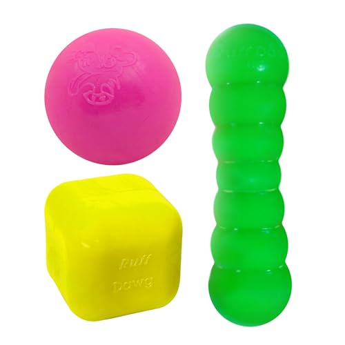 Ruff Dawg Ball, Dawg-Buster & Dawg-Cube XL-Bundle: Unzerstörbares Spielzeug für große Hunde – robust, schwimmend, hergestellt in den USA – Neonfarben Ruff Dawg Ball, Dawg-Buster & Dawg-Cube XL-Bundle: Unzerstörbares Spielzeug für große Hunde – robust, schwimmend, hergestellt in den USA – Neonfarben von Ruff Dawg