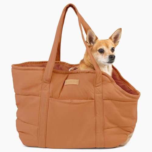 NoblePup Gemütliche Plüsch-Hunde-Geldbörse für kleine Hunde – Hundetragetasche mit sicherem Geschirr-Clip, Hunde-Tragetasche für kleine Hunde und Welpen, Braun NoblePup Gemütliche Plüsch-Hunde-Geldbörse für kleine Hunde – Hundetragetasche mit sicherem Geschirr-Clip, Hunde-Tragetasche für kleine Hunde und Welpen, Braun von RuffLife