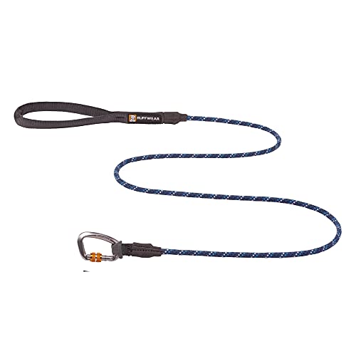 RUFFWEAR Knot-a-Leash, reflektierende Hundeleine aus Seil mit Karabinerhaken, Länge: 1,5 m, Stärke: 7 mm, Blue Moon von RUFFWEAR