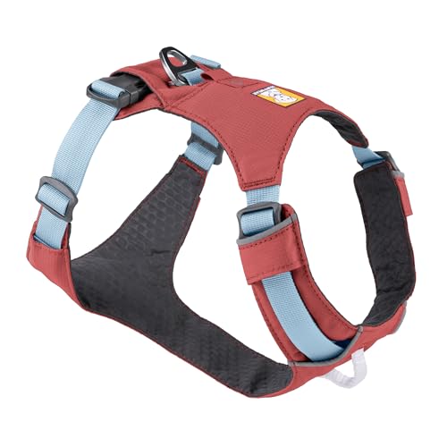 RUFFWEAR Hi & Light Dog Harness, No Pull Harness for Dogs Small, Medium Large & XL. Fully Adjustable Lightweight Harnesses with Aluminium Lead Attachment Portal & ID Bag, Salmon Pink (L/XL, 81-107cm) von RUFFWEAR